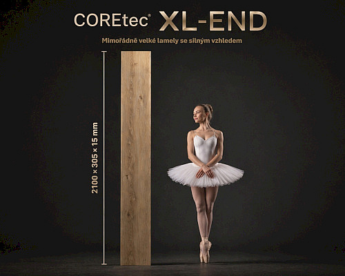 Nově v nabídce: COREtec XL-END – extra dlouhá prkna 2,1 m pro velkorysé interiéry