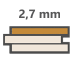Zobrazit Nášlapná vrstva 2,7 mm