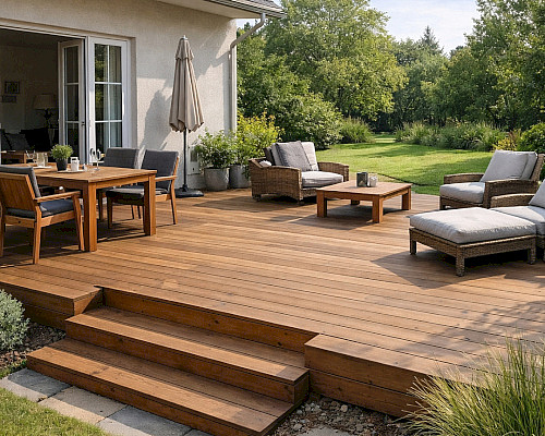 Idea zahradní terasy: kam ji umístit, jak velkou zvolit a z čeho ji postavit