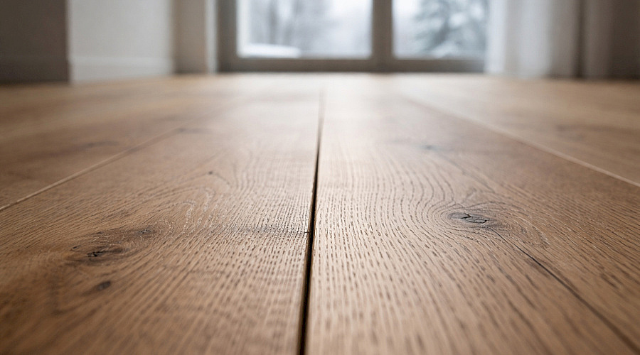 Jak pracuje dřevěná podlaha v praxi – sezónní spáry, vlhkost a rozměrové změny