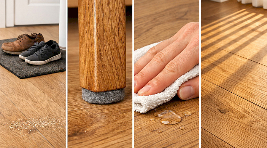 Jak předcházet poškození dřevěných podlah?