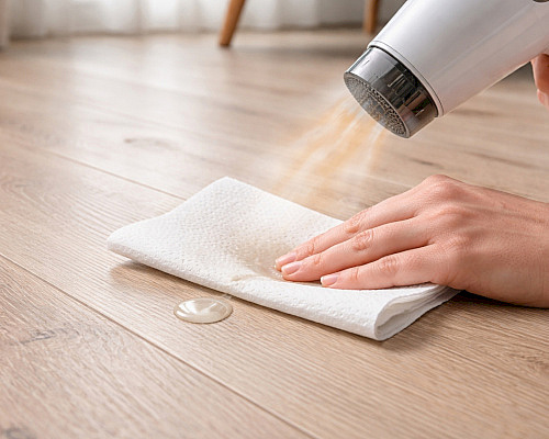 Jak šetrně odstranit vosk z podlahy – dřevo, vinyl, laminát i koberec
