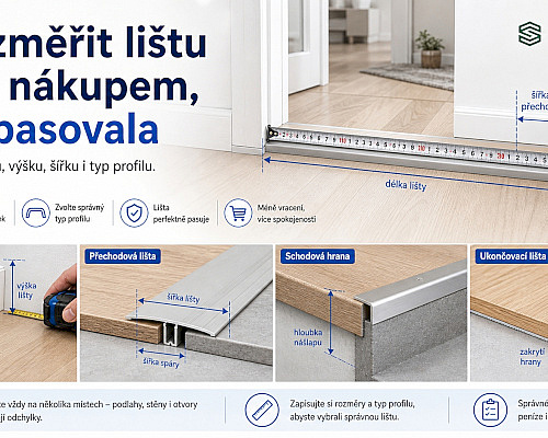 Jak změřit lištu před nákupem, aby pasovala