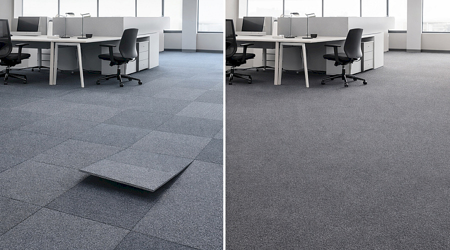 Kobercové čtverce vs. metrážové koberece – rozdíly, náklady a kdy se co vyplatí