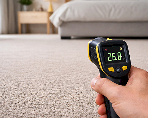 Koberec na podlahové vytápění – tepelný odpor, omezení a vhodné typy