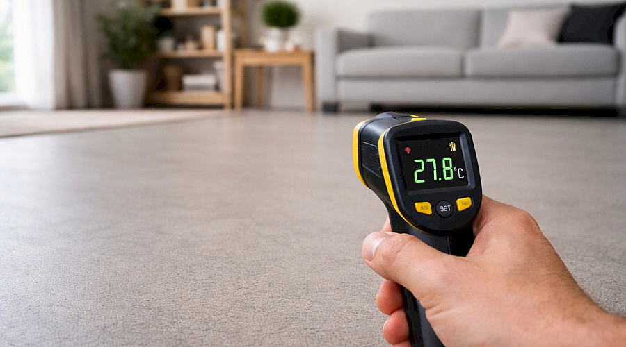 Maximální teplota podlahy 27 °C – proč platí tento limit a co se stane při jeho překročení