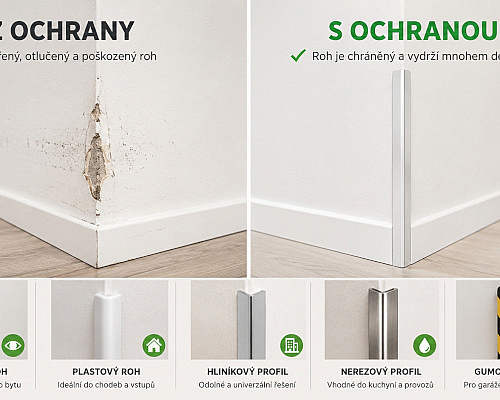 Ochranné rohy a rohové profily