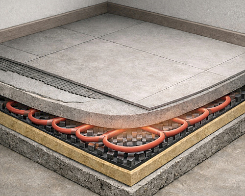 Rádce pro podlahové topení – typy systémů, skladba podlahy a vhodné krytiny