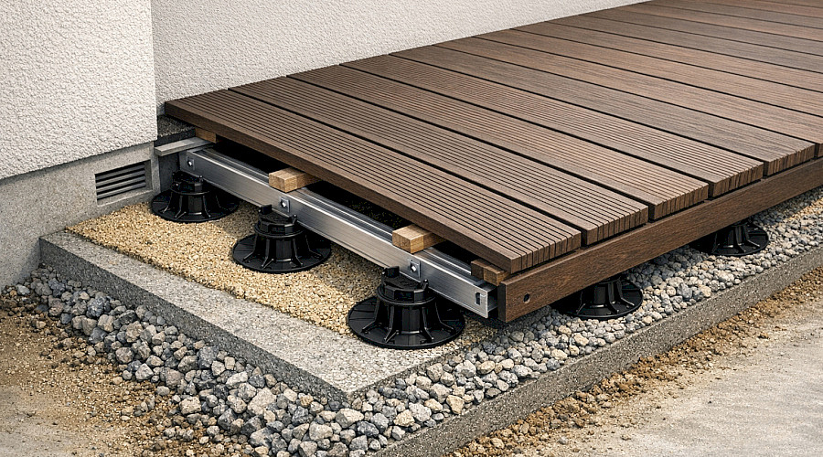 Příprava podkladu pod terasu a montáž roštu – odborný návod