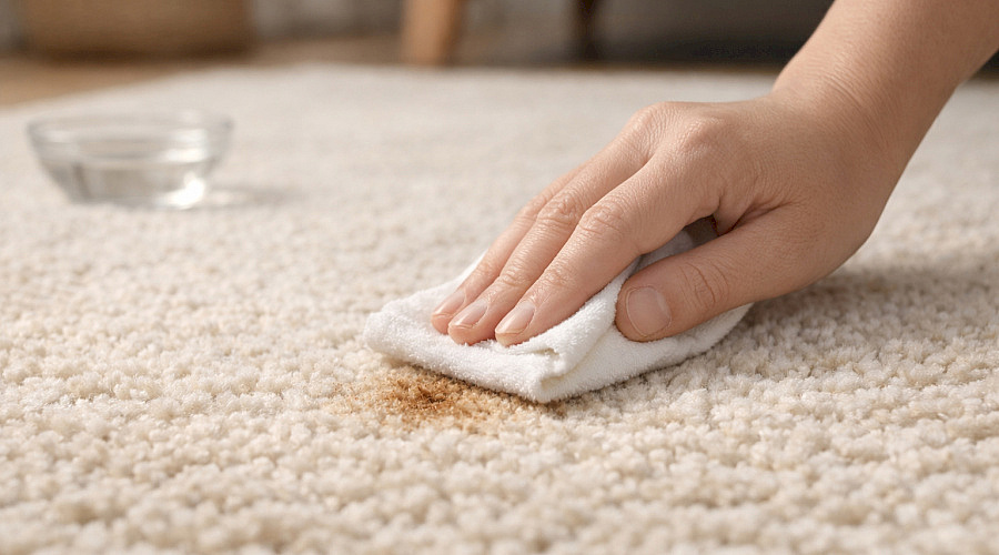 Jak čistit vlněný koberec bez poškození: správný postup a nejčastější chyby