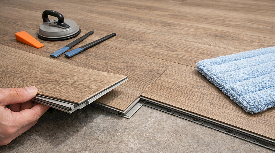 SPC & hybrid – údržba, opravy a péče o podlahy s pevným jádrem