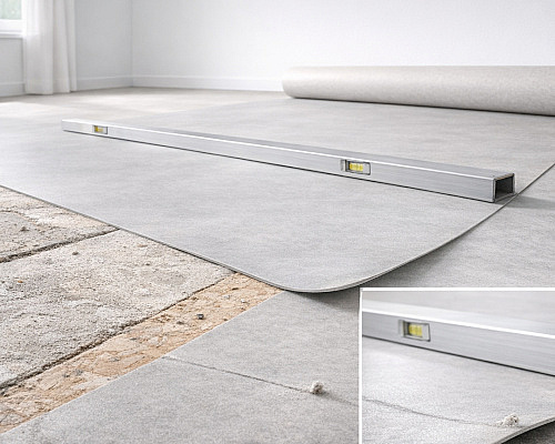 Vyrovná PVC podlaha nerovnosti podkladu? Proč se všechno propíše do povrchu