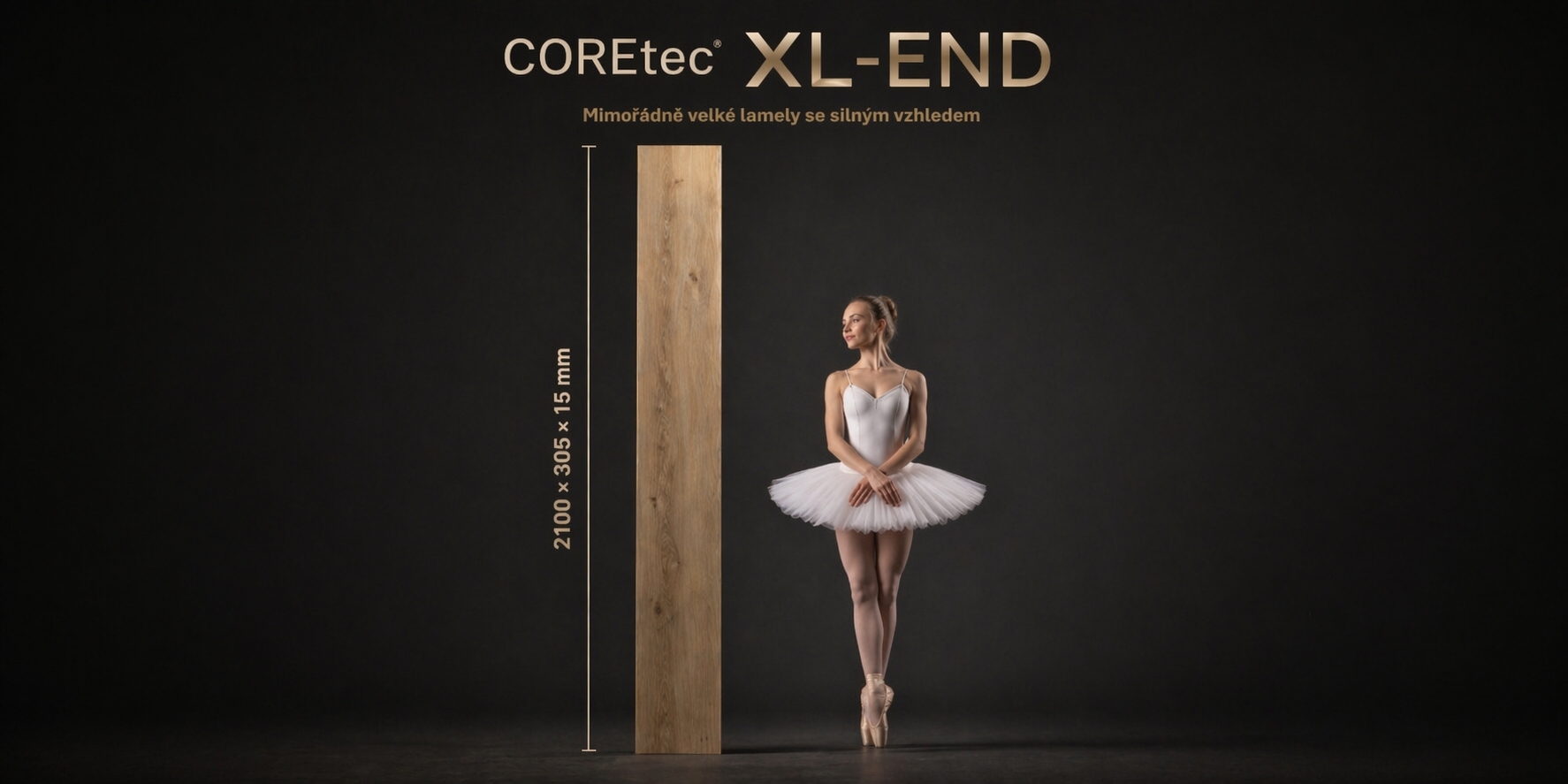 Coretec XL-END – mimořádně velké lamely se silným vzhledem