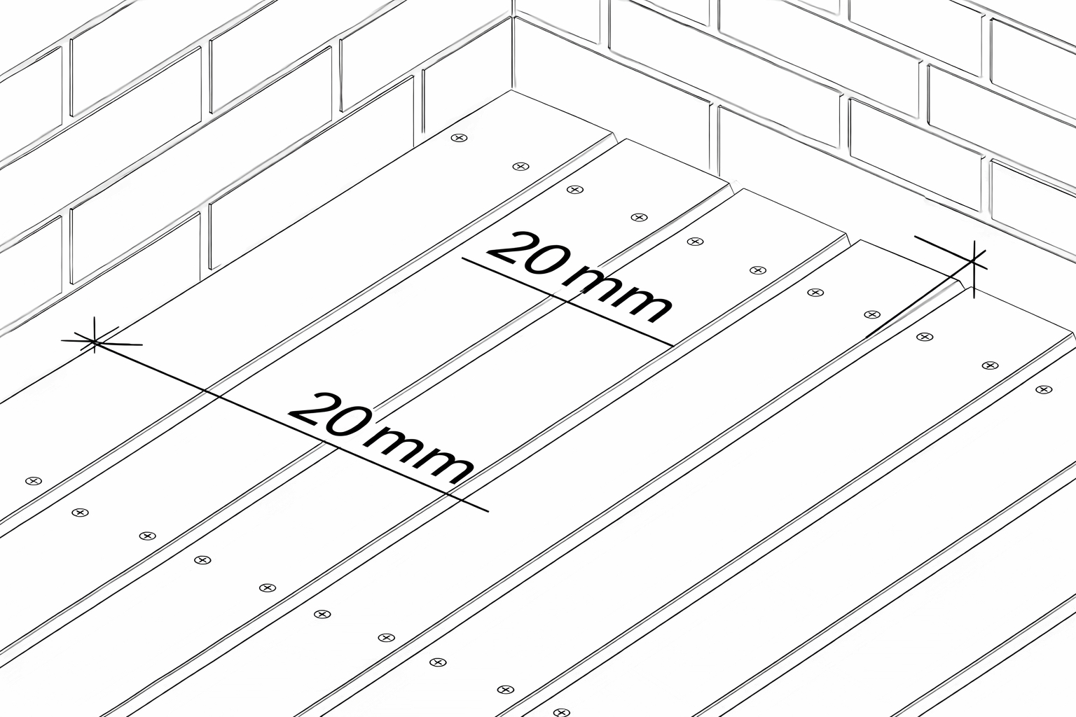 Dilatace terasy u zdi