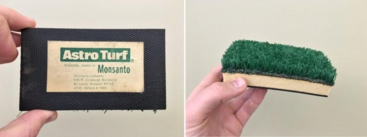 Syntetický povrchu Monsanto, který byl vyvinut touto americkou společností Astroturf