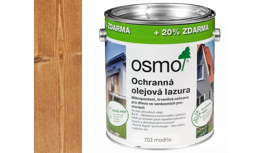 OSMO 702 Modřín olejová lazura polomat 3l