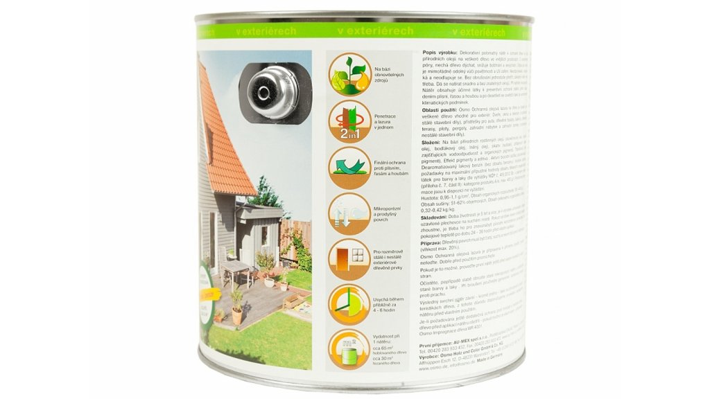 OSMO 702 Modřín olejová lazura polomat 3l