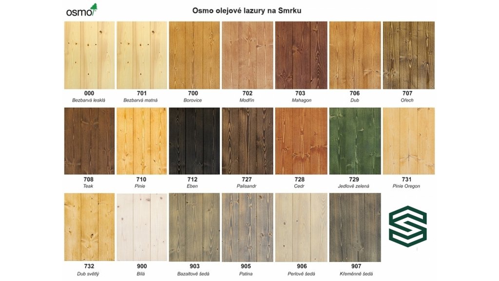 OSMO 702 Modřín olejová lazura polomat 3l