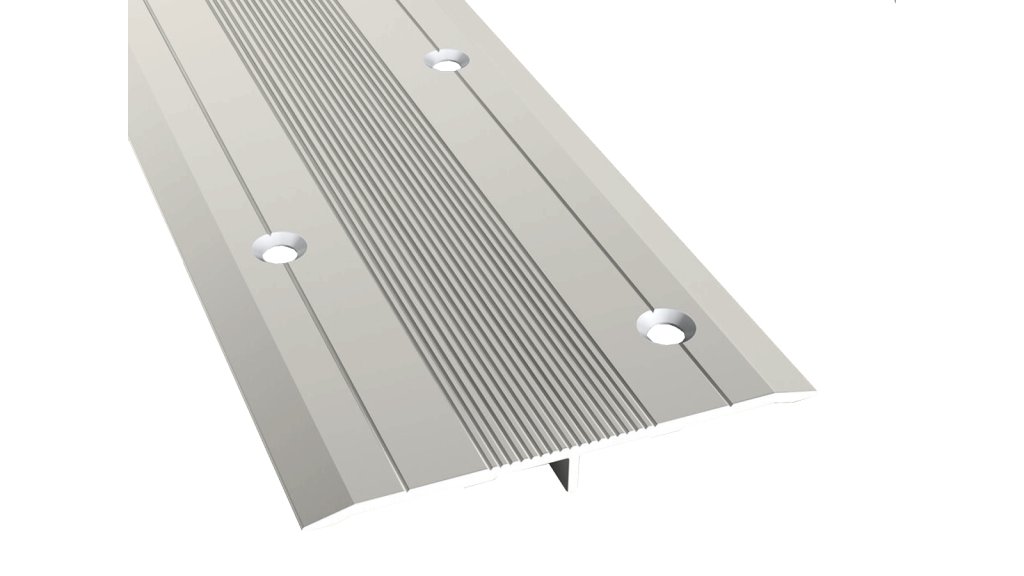 Přechodová lišta šroubovací plochá Küberit 470 S 140*3000 Imitace nerezi F2