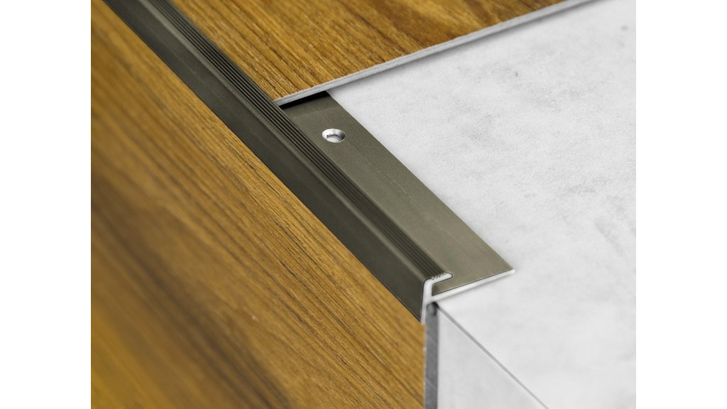 Schodová ukončovací lišta do 5 mm, Küberit 807 30*15*2500 Bronz F6