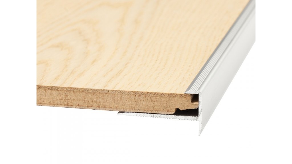 Schodový profil pro podlahy do 10,5 mm, Küberit 811 8*20*2500 Stříbrný F4