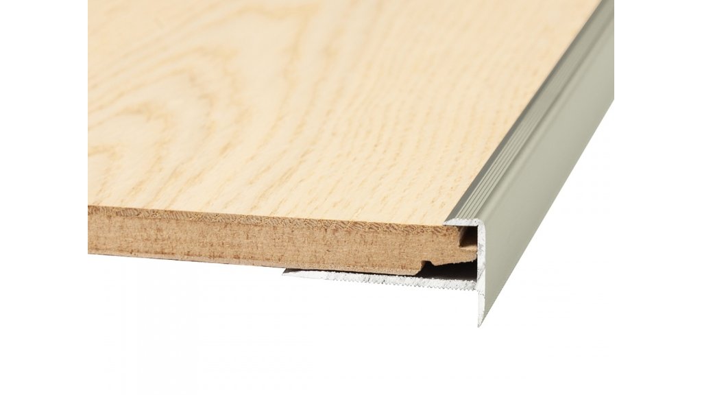Schodový profil pro podlahy do 10,5 mm, Küberit 811 8*20*2500 Imitace nerezi F2