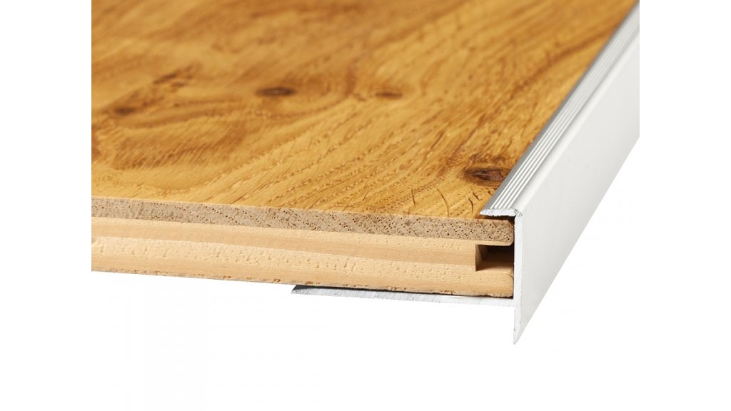 Schodový profil pro podlahy do 15,5 mm, Küberit 813 8*25*2500 Stříbrný F4
