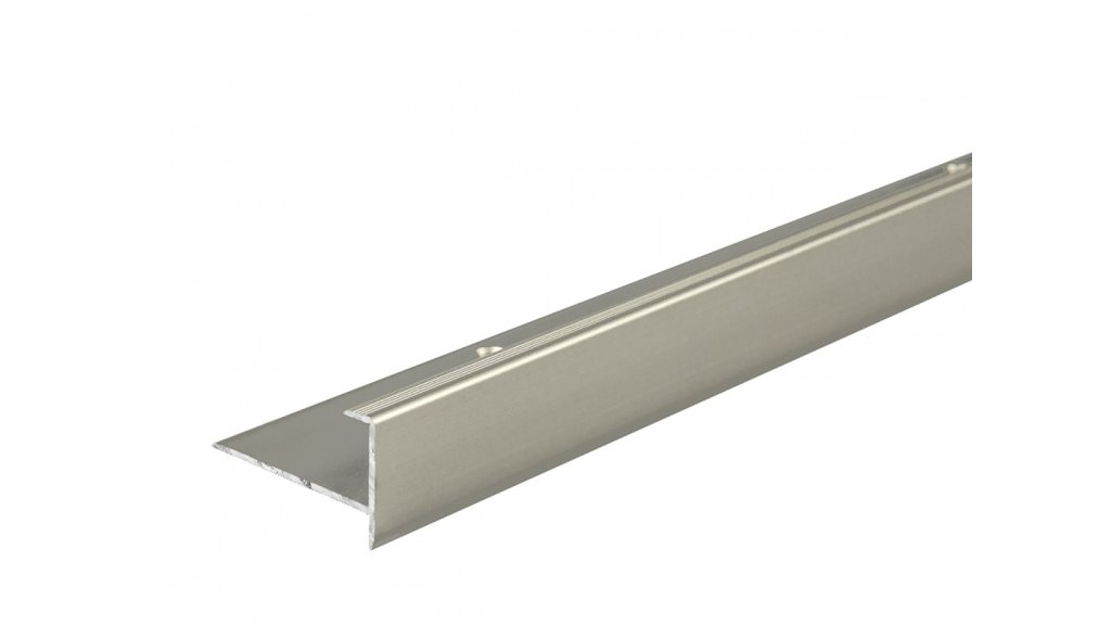 Schodový profil pro podlahy do 15,5 mm, Küberit 813 8*25*2500 Imitace nerezi F2