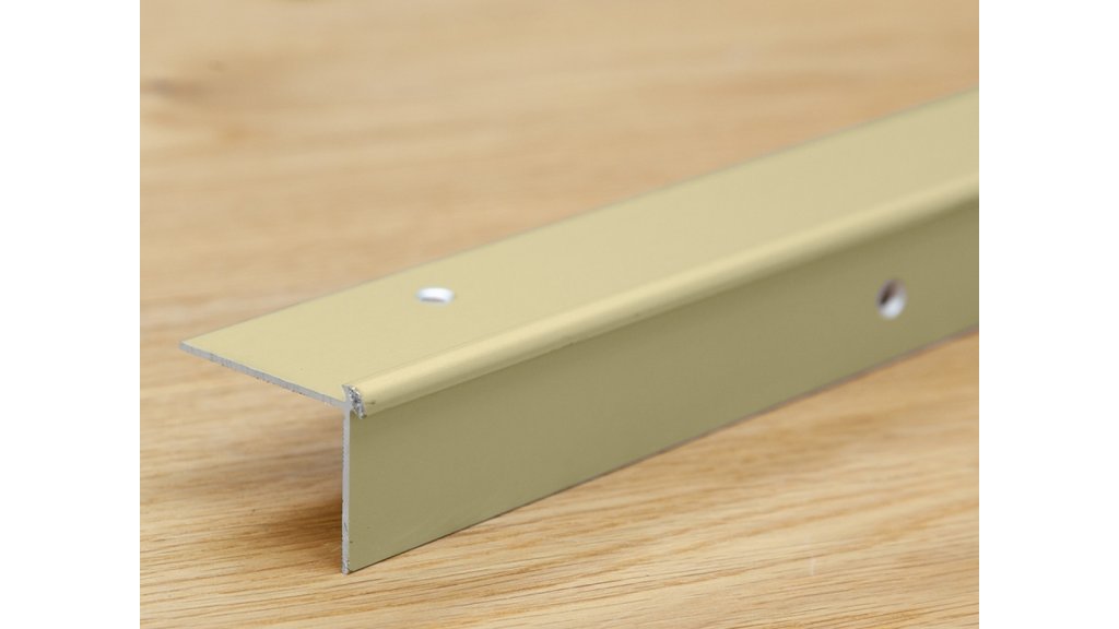 Schodová lišta vnější pro obložení schodů vinylem do 2,5 mm, Küberit 870, 39*29*2500 Sahara F9