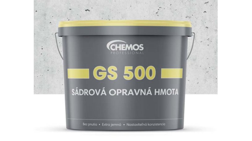 Sádrový opravný tmel Chemos GS 500 / 10 kg 0