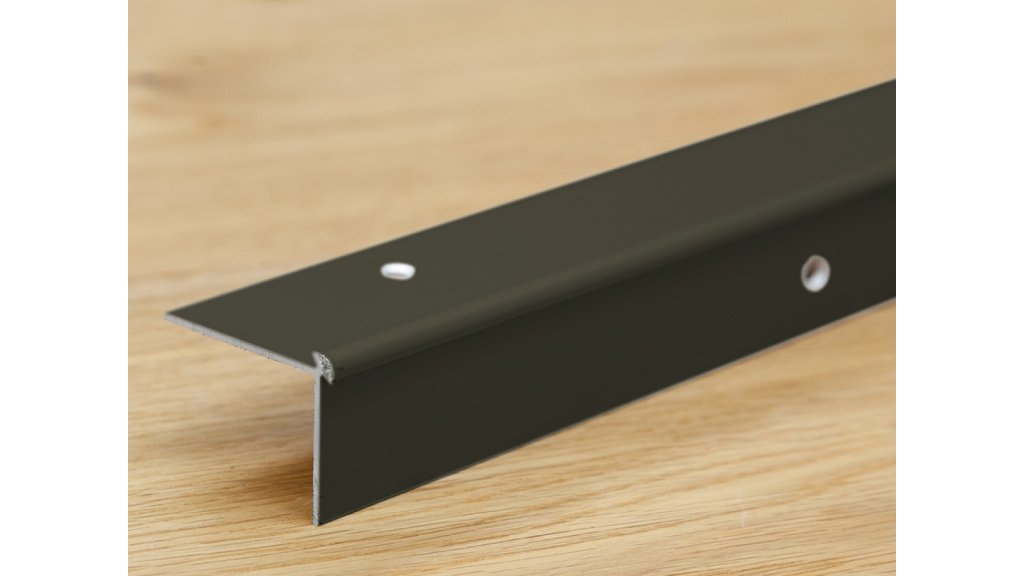 Schodová lišta vnější pro obložení schodů vinylem do 2,5 mm, Küberit 870, 39*29*2500 Bronz F6