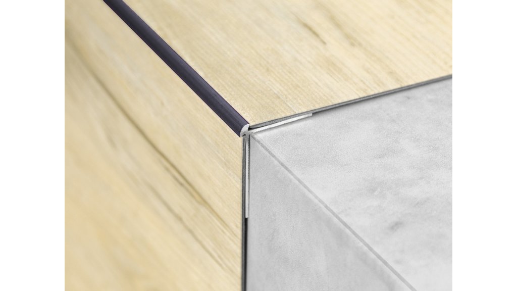 Schodová lišta vnější pro obložení schodů vinylem do 2,5 mm, Küberit 870, 39*29*2500 Bronz F6