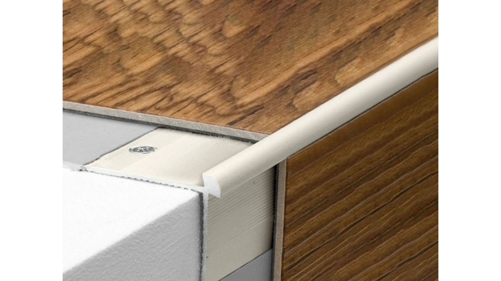 Schodová lišta vnější pro obložení schodů vinylem do 5 mm, Profilteam, 42*28*1200 Inox E71