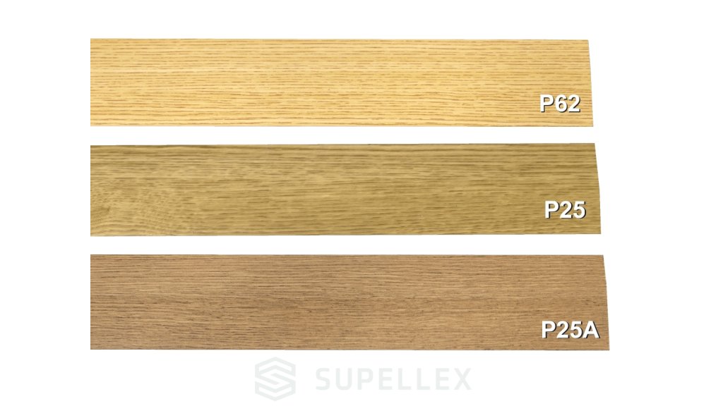 Přechodová lišta pro vedení kabelů Profilteam – Dub P25A, 75 × 1000 mm