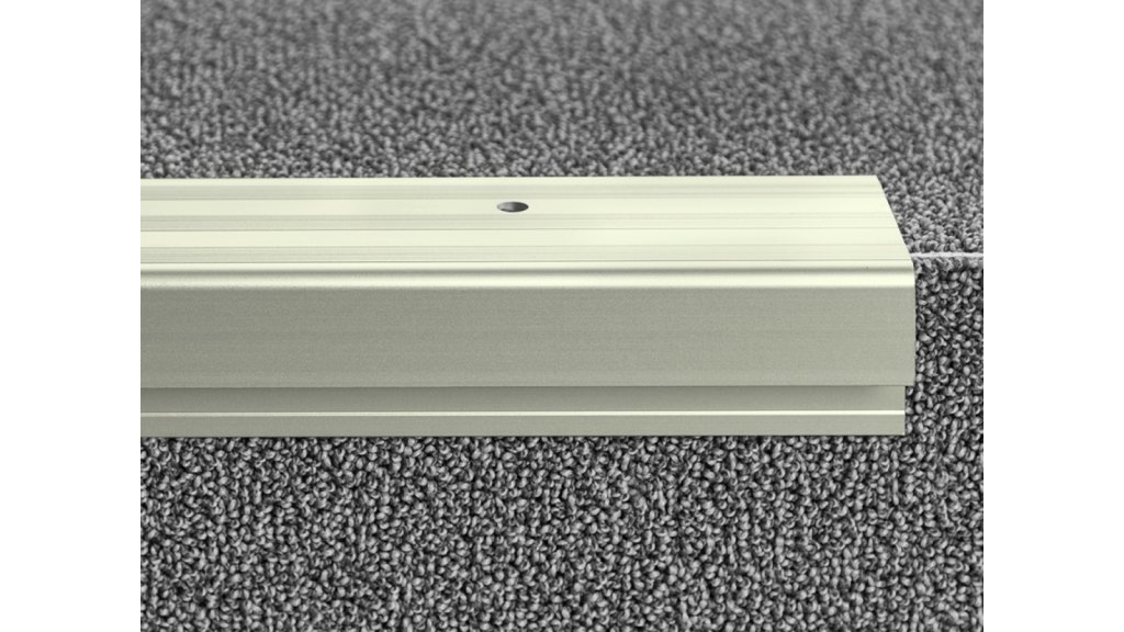 Schodová LED lišta Küberit 890, 60*27*3000 Imitace nerezi F2
