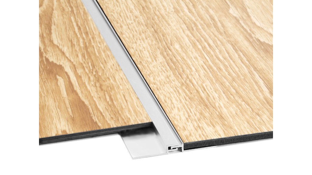 Dilatační lišta pro vinylové podlahy Küberit 318 G do 4,5 mm, 2700 mm Stříbrná F4