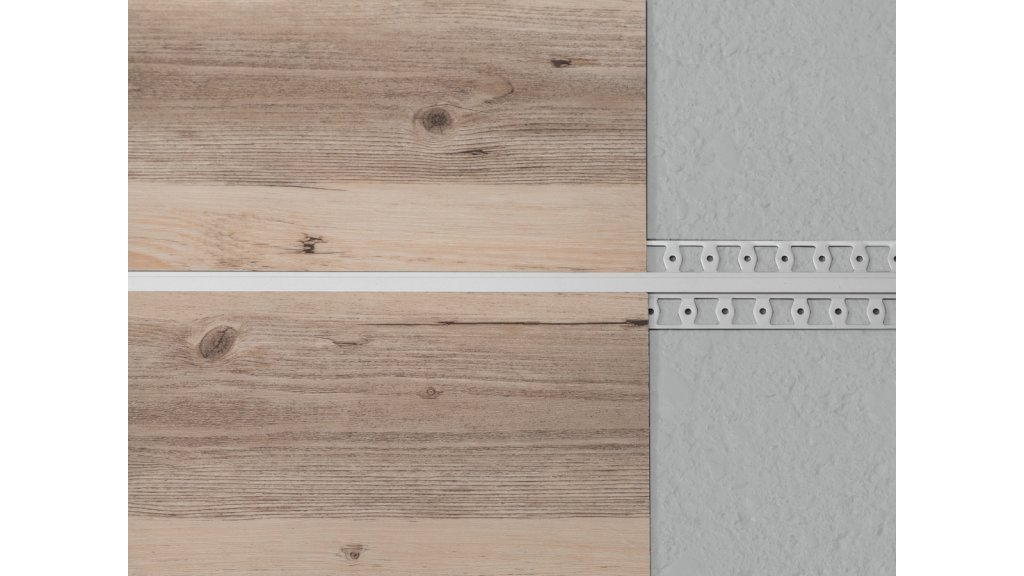 Dilatační lišta pro vinylové podlahy Küberit 318 G do 4,5 mm, 2700 mm Stříbrná F4