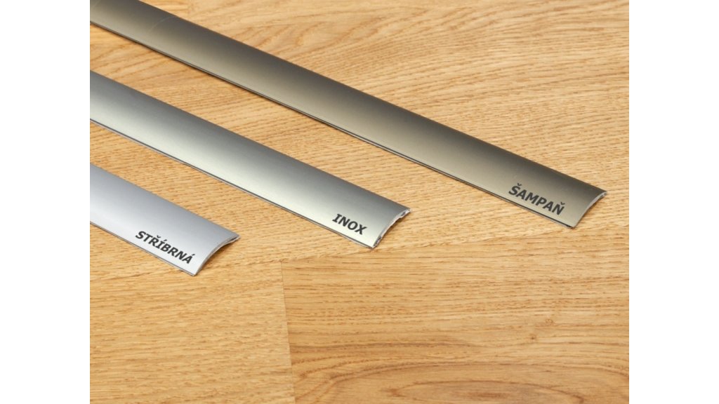 Barevnice eloxovaných odstínů ukončovacích lišt