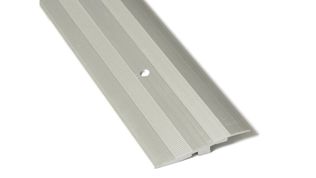 Zátěžová nájezdová lišta Küberit 268, 80*2700, Imitace nerezi F2