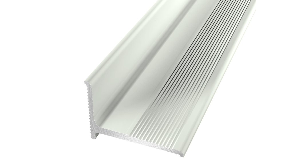 Ukončovací lišta pro podlahy u stěny Küberit 369 SK 20*15*2700 Imitace nerezi F2