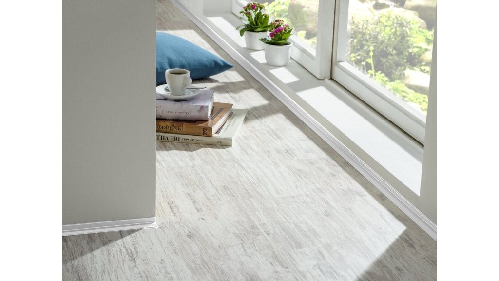 Ukončovací lišta pro podlahy u stěny Küberit 369 SK 20*15*2700 Bílá F15