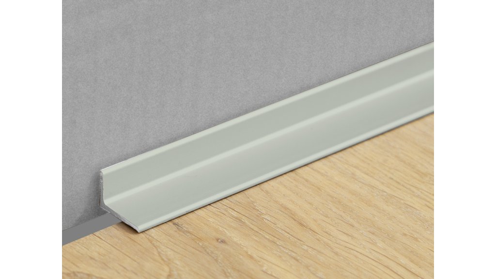 Ukončovací lišta pro podlahy u stěny Küberit 369 N/SK 18*12*2700 Imitace nerezi F2