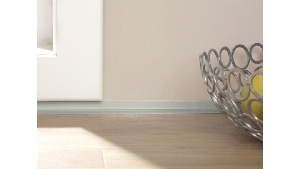 Ukončovací lišta pro podlahy u stěny Küberit 369 N/SK 18*12*2700 Imitace nerezi F2
