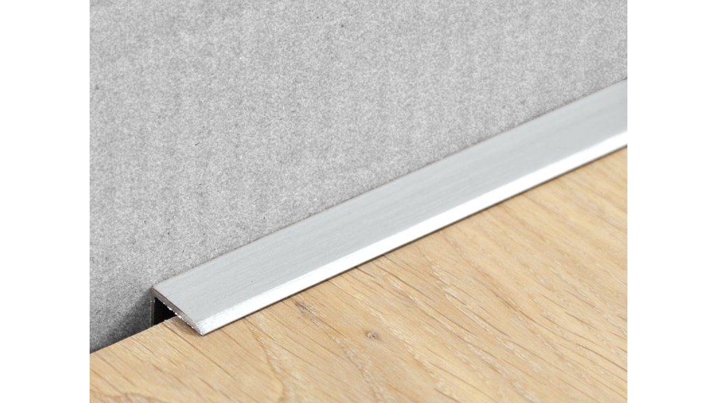 Ukončovací profil pro podlahy u stěny Küberit 238 N/SK 15*2,8*2700 Stříbrná F4