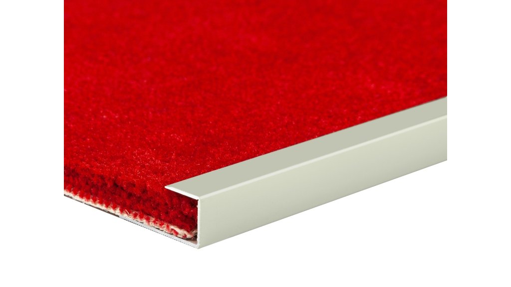 Ukončovací lišta pro podlahy 7-8,5 mm, Küberit 010, 13*2700 Imitace nerezi F2