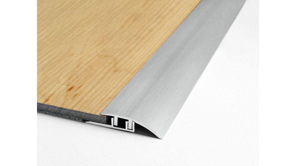 Vyrovnávací přechodová lišta Küberit 576 Design Clip 33*2700 Stříbrná F4