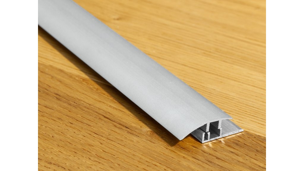 Vyrovnávací přechodová lišta Küberit 576 Design Clip 33*2700 Stříbrná F4