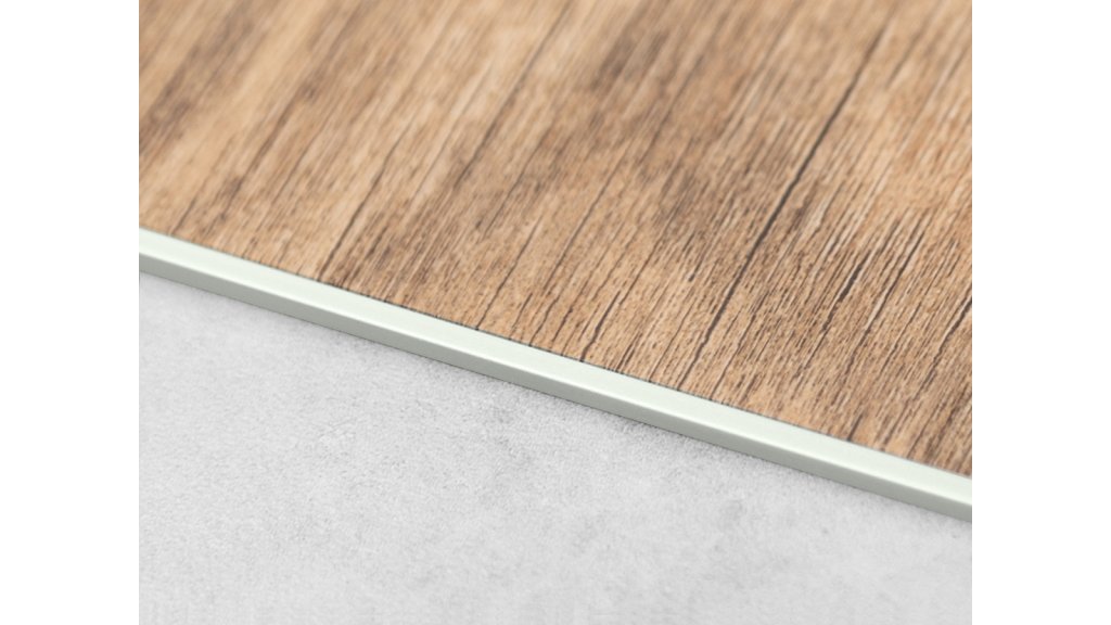 Ukončovací profil L pro podlahy 6 mm, Küberit 307 G, 7,5*2500 Imitace nerezi F2