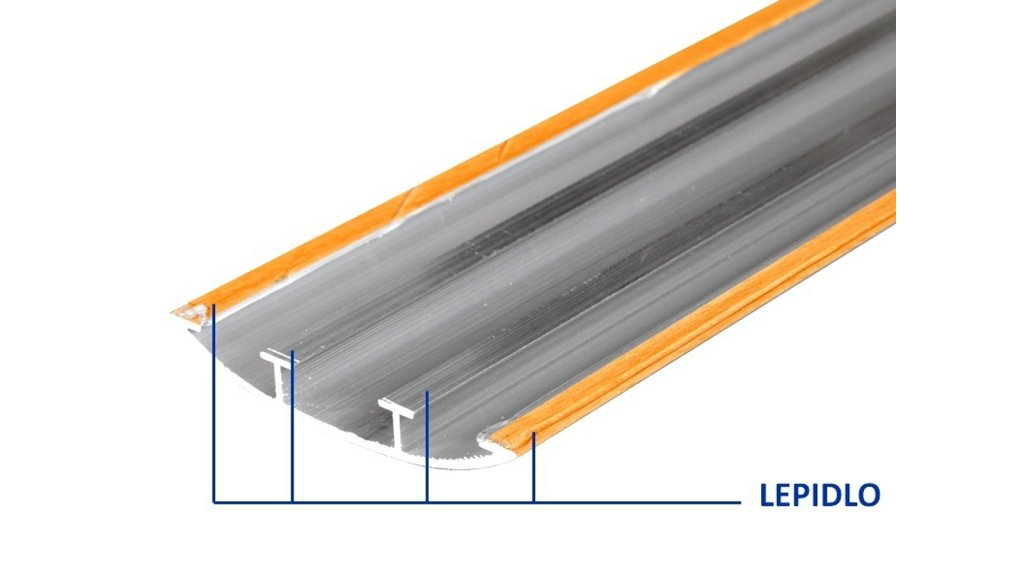 Pružné, kaučukové lepidlo na spodní straně základny