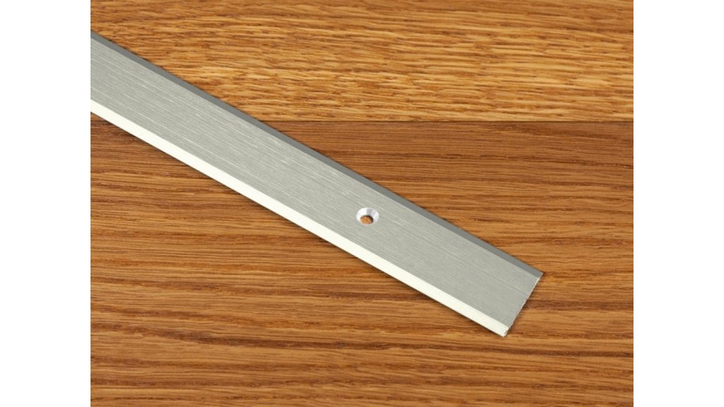 Přechodová lišta šroubovací plochá Küberit 442, 25*1000 Platinum F1G kartáčovaná